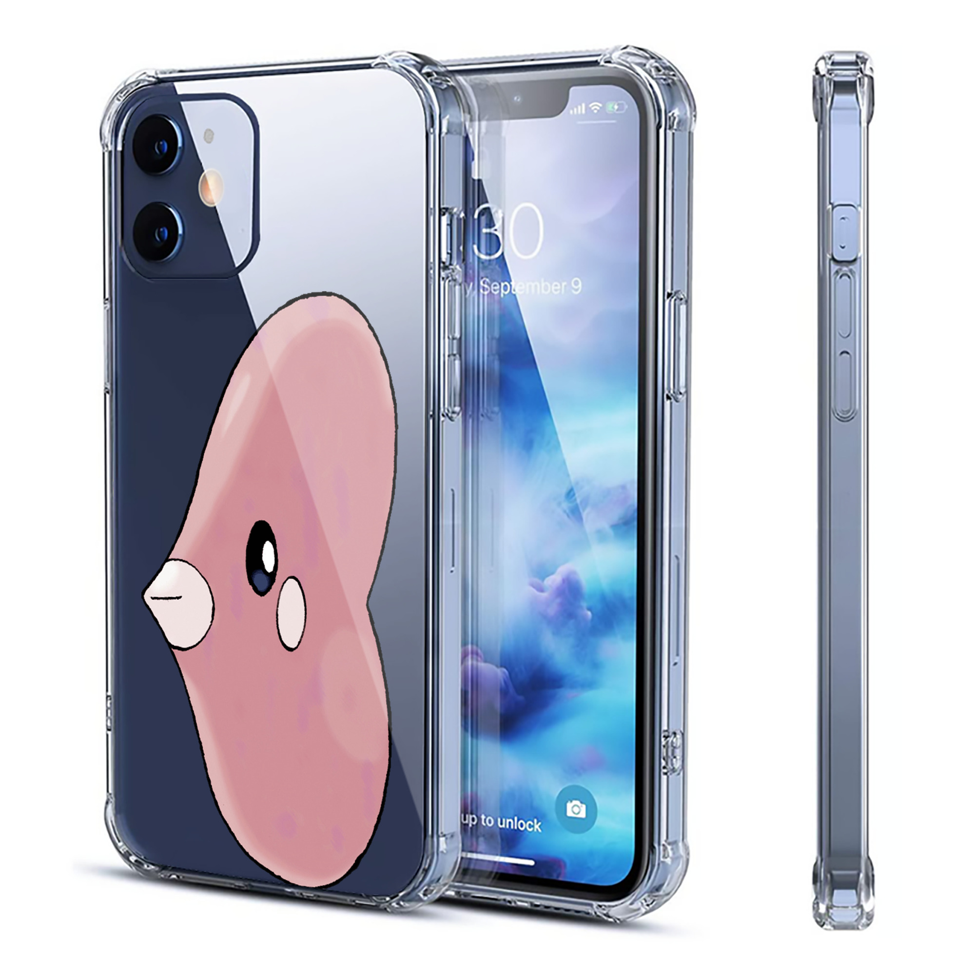 （画像用） ポケットモンスター Pokémon 【iPhone 12シリーズ対応】透明スマホケース（クリアソフトケース）